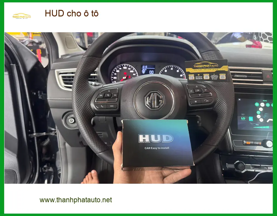 Anh Kiên lắp HUD cho ô tô Hyundai SantaFe tại Quận Thủ Đức để lái xe an toàn hơn ảnh thực tế 3