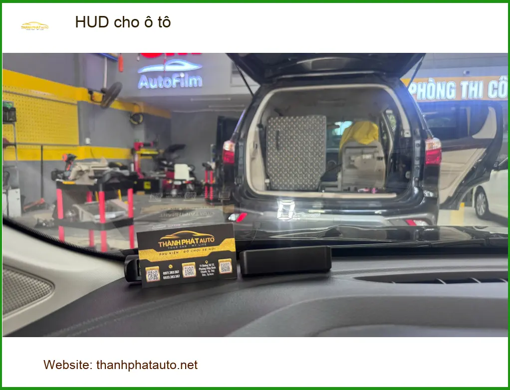 Cô Mai lắp HUD cho ô tô Kia K3 tại Quận Tân Bình để lái xe an toàn