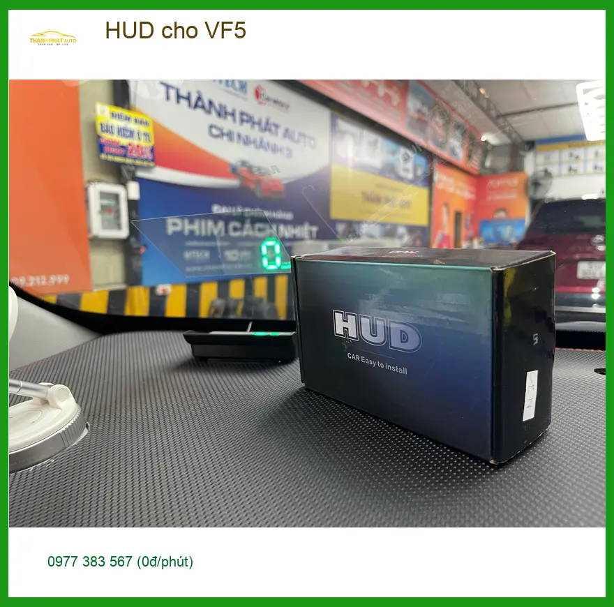 Anh Tấn lắp HUD cho VinFast VF5 tại Quận 3 vì muốn hiển thị thông tin rõ ràng hơn ảnh thực tế 2