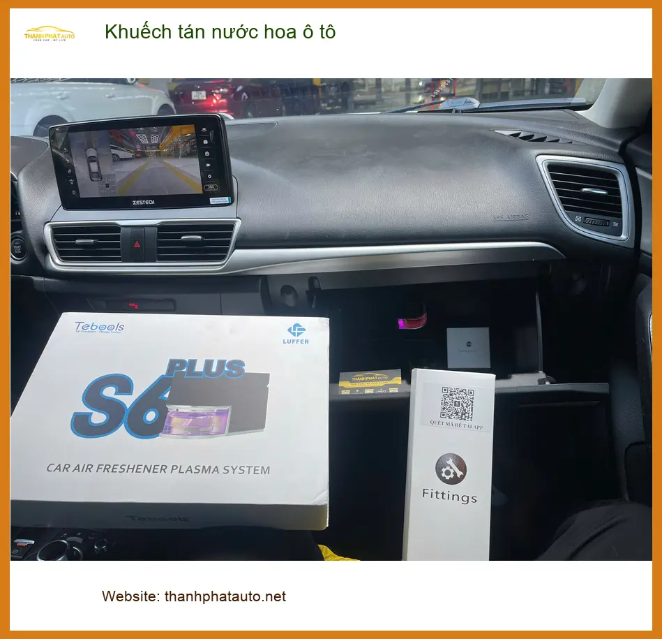 Anh Tiến mua Khuếch tán nước hoa ô tô cho Mazda 3 tại Quận Tân Phú khử mùi ảnh thực tế 3