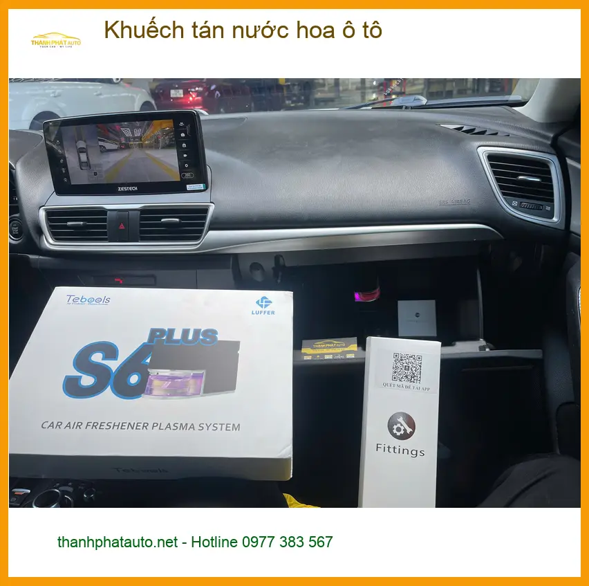 Chị Mai Anh lắp Khuếch tán nước hoa ô tô Hyundai Creta Quận 2 để xe thơm mát