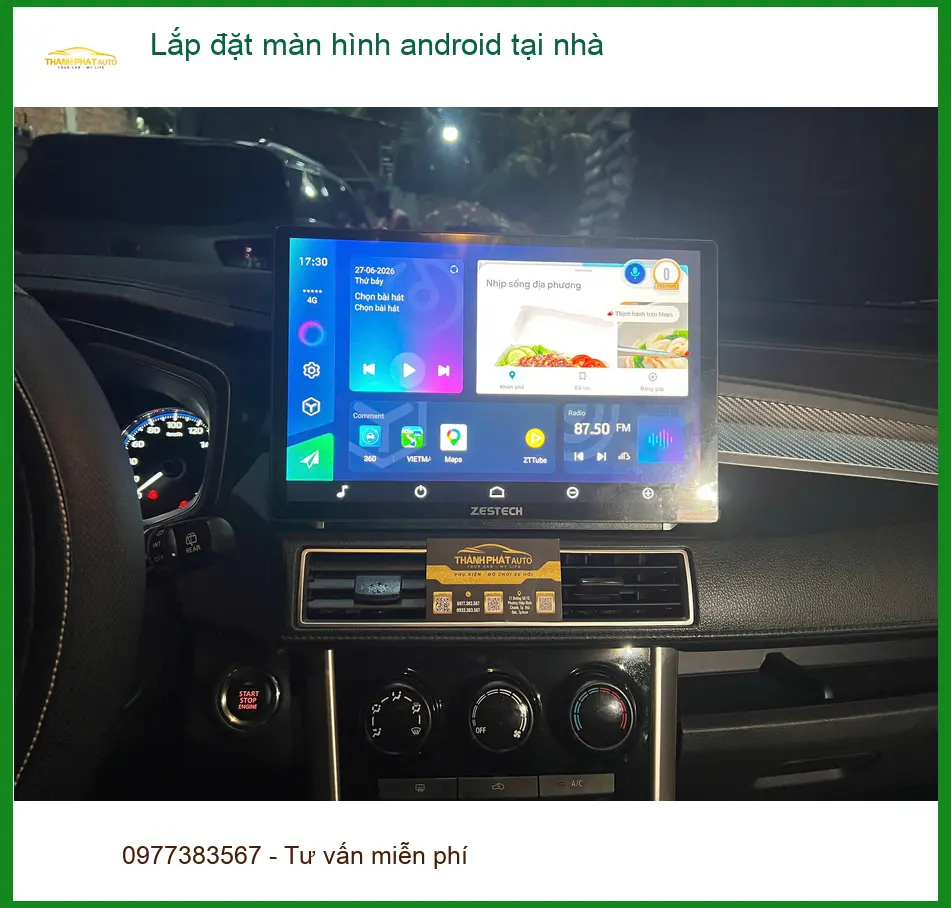 Chị Thảo lắp màn hình Android cho Mazda CX-5 tại nhà Quận 9 vì bận công việc