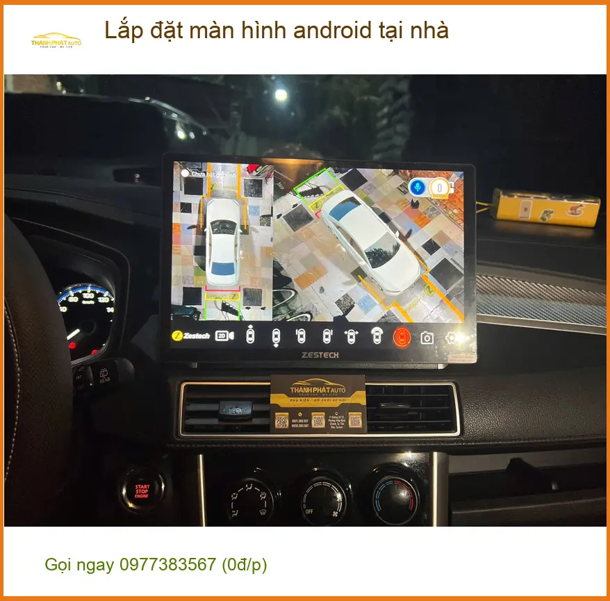 Chị Thảo lắp màn hình Android cho Mazda CX-5 tại nhà Quận 9 vì bận công việc ảnh thực tế 2