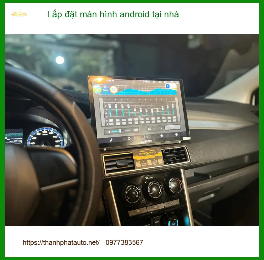 Chú Lâm lắp đặt màn hình Android cho Suzuki XL7 tại nhà Quận 2 để tiện công việc ảnh thực tế 2