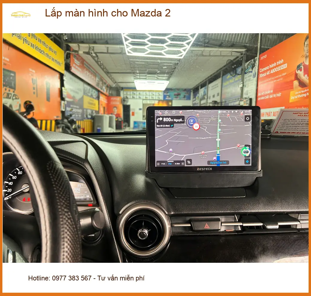 Anh Khang lắp màn hình cho Mazda 2 tại Quận Tân Bình để nâng tầm trải nghiệm lái ảnh thực tế 4