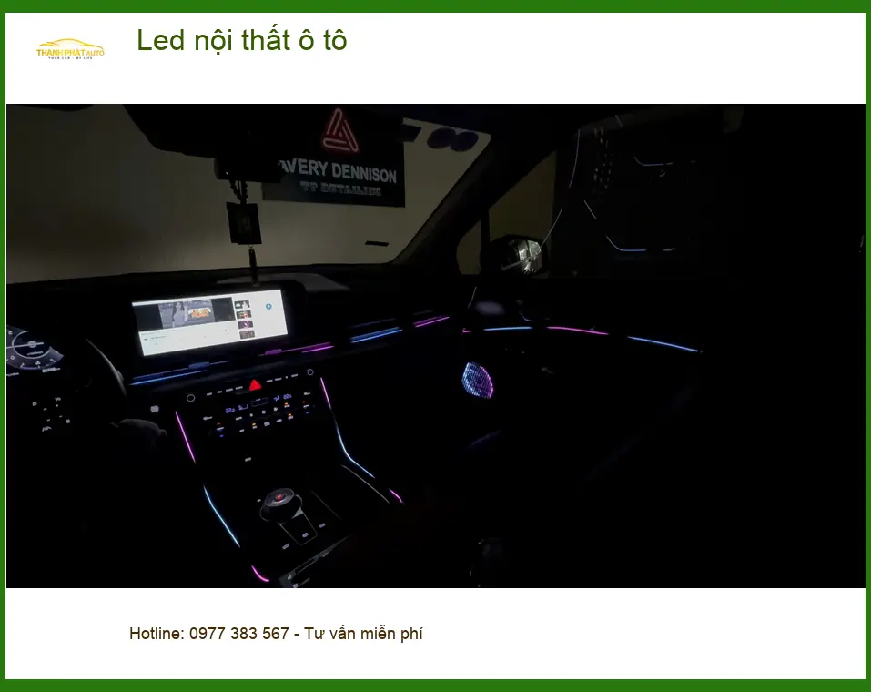 Anh Đức lắp Led nội thất ô tô VinFast Lux A2.0 Quận Huyện Cần Giờ tăng trải nghiệm