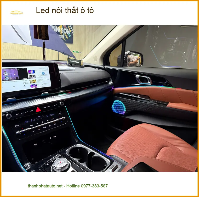 Anh Dũng lắp Led nội thất ô tô cho Suzuki XL7 tại Củ Chi để không gian xe thêm sang trọng ảnh thực tế 2