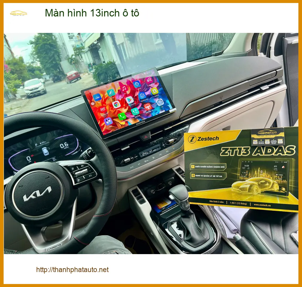 Anh Trường nâng cấp màn hình 13inch ô tô Toyota Fortuner tại Nhà Bè ảnh thực tế 3