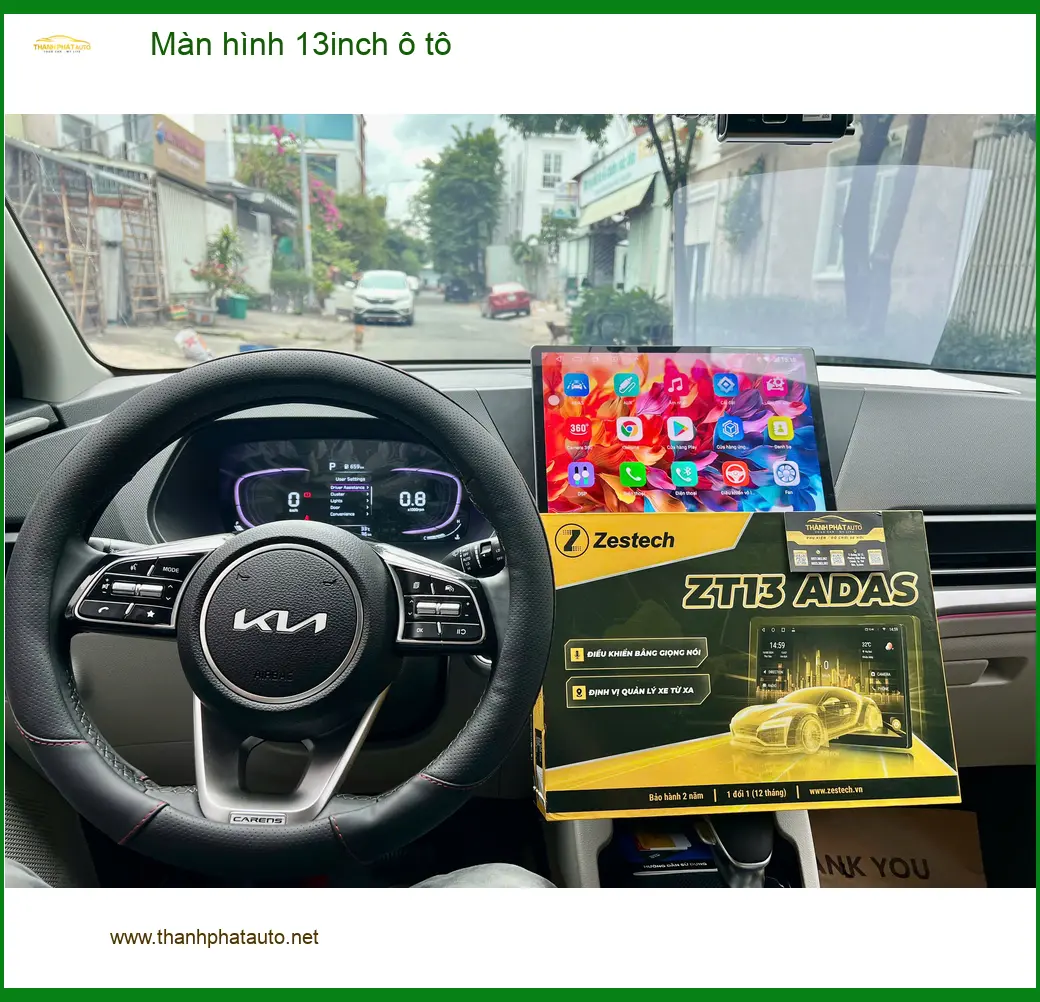 Anh Trường nâng cấp màn hình 13inch ô tô Toyota Fortuner tại Nhà Bè ảnh thực tế 4