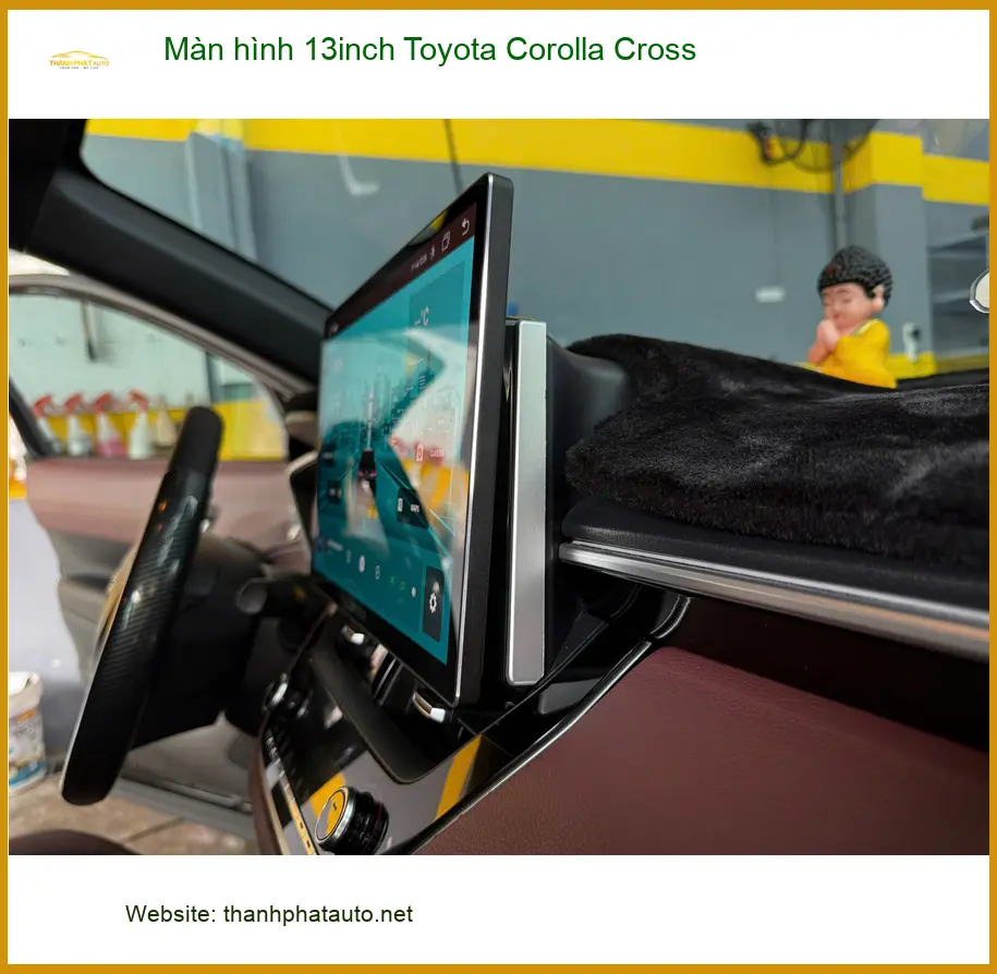Anh Tấn lắp màn hình 13inch Toyota Corolla Cross tại Quận 10 để có trải nghiệm giải trí tốt hơn ảnh thực tế 2