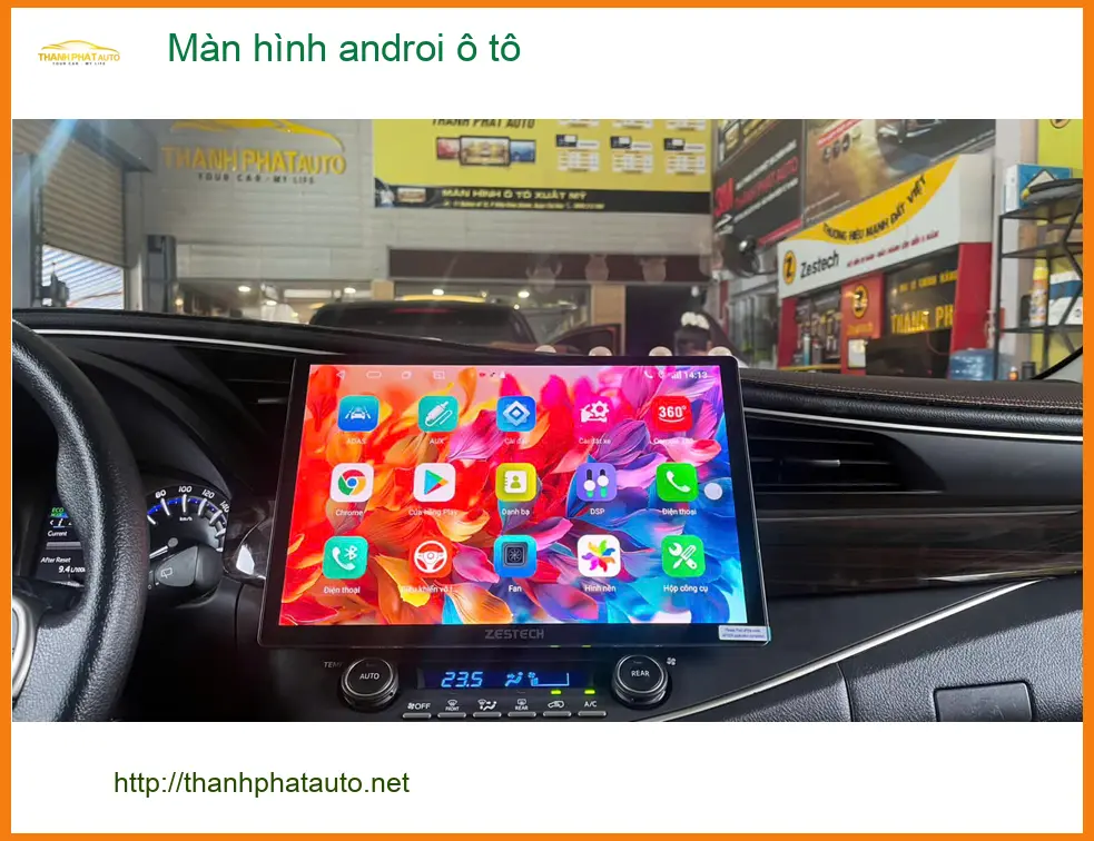 Anh Dũng lắp màn hình Android ô tô VinFast Lux A2.0 tại Quận 5 - giải trí đỉnh cao