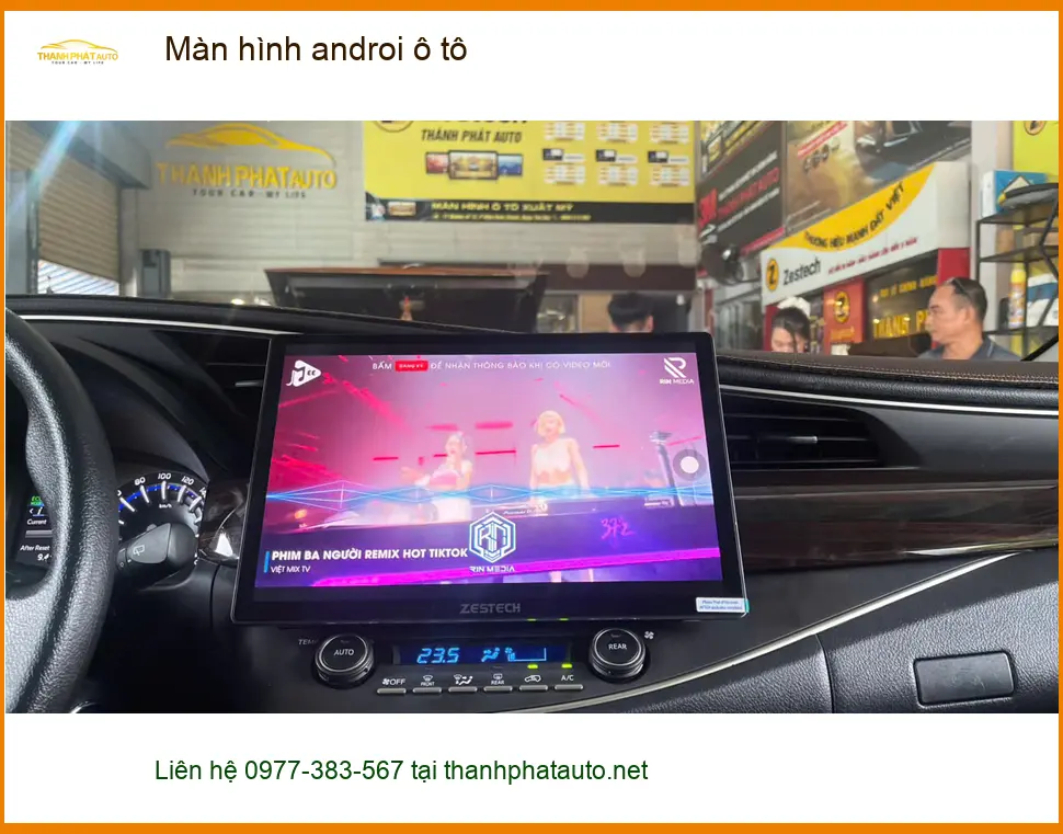 Anh Dũng lắp màn hình Android ô tô VinFast Lux A2.0 tại Quận 5 - giải trí đỉnh cao ảnh thực tế 3