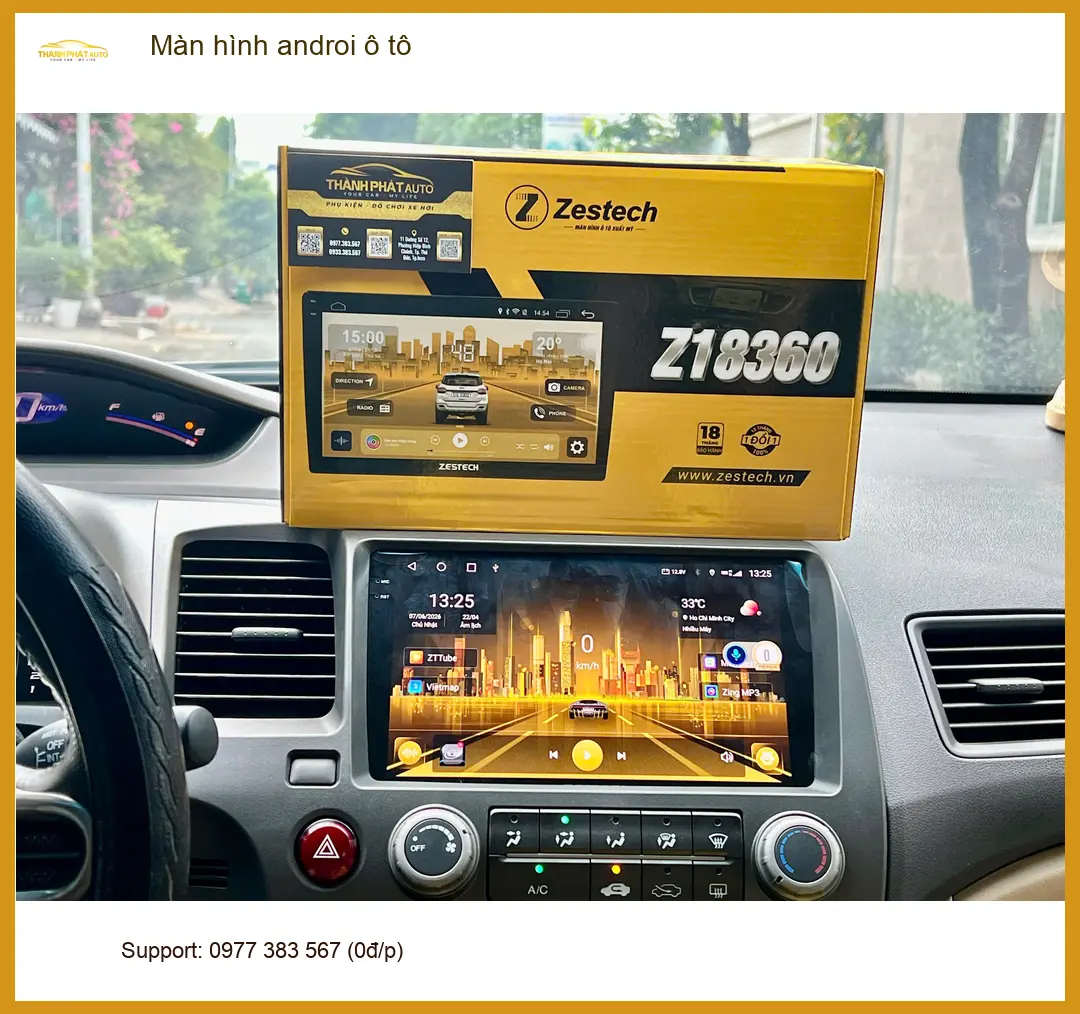 Cô Lan Anh lắp màn hình Android ô tô VinFast Lux A2.0 tại Quận 9 tiện giải trí