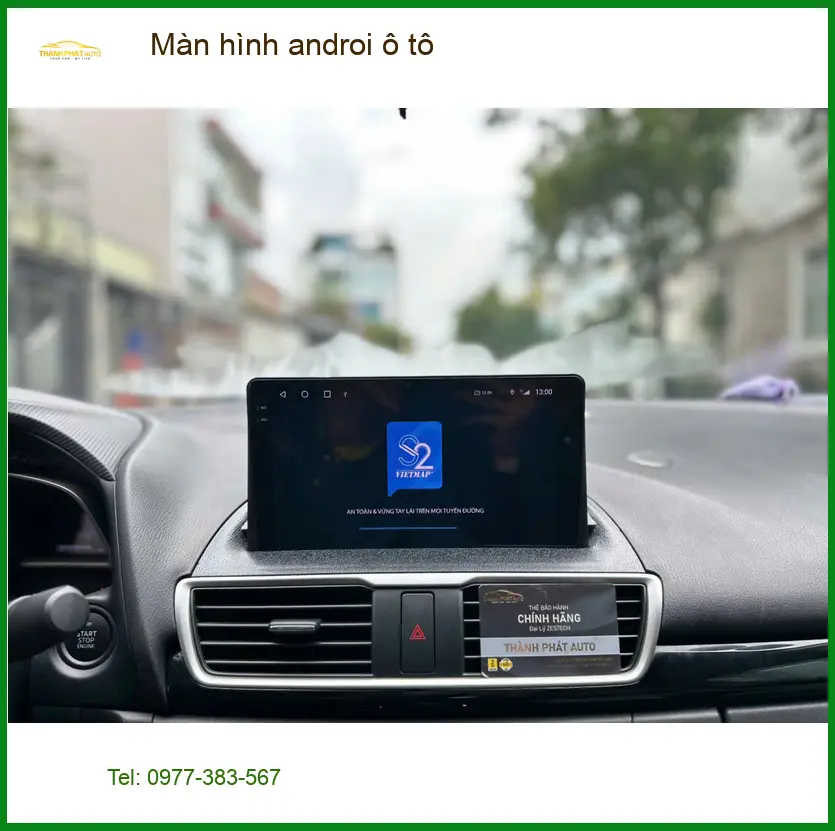 Chị Thảo lắp màn hình Android ô tô Kia K3 tại Quận Tân Bình uy tín