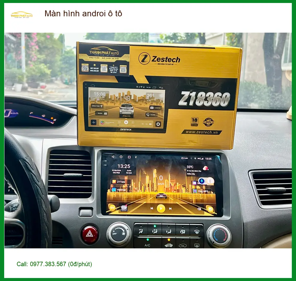 Chị Thảo lắp Màn hình androi ô tô cho Honda HR-V tại Quận Huyện Cần Giờ.
