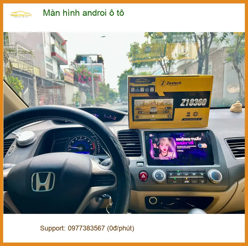 Chị Thảo lắp Màn hình androi ô tô cho Honda HR-V tại Quận Huyện Cần Giờ. ảnh thực tế 3