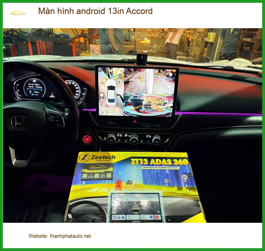 Anh Tấn lắp Màn hình Android 13in Accord tại Quận 9 tiện ích giải trí ảnh thực tế 3