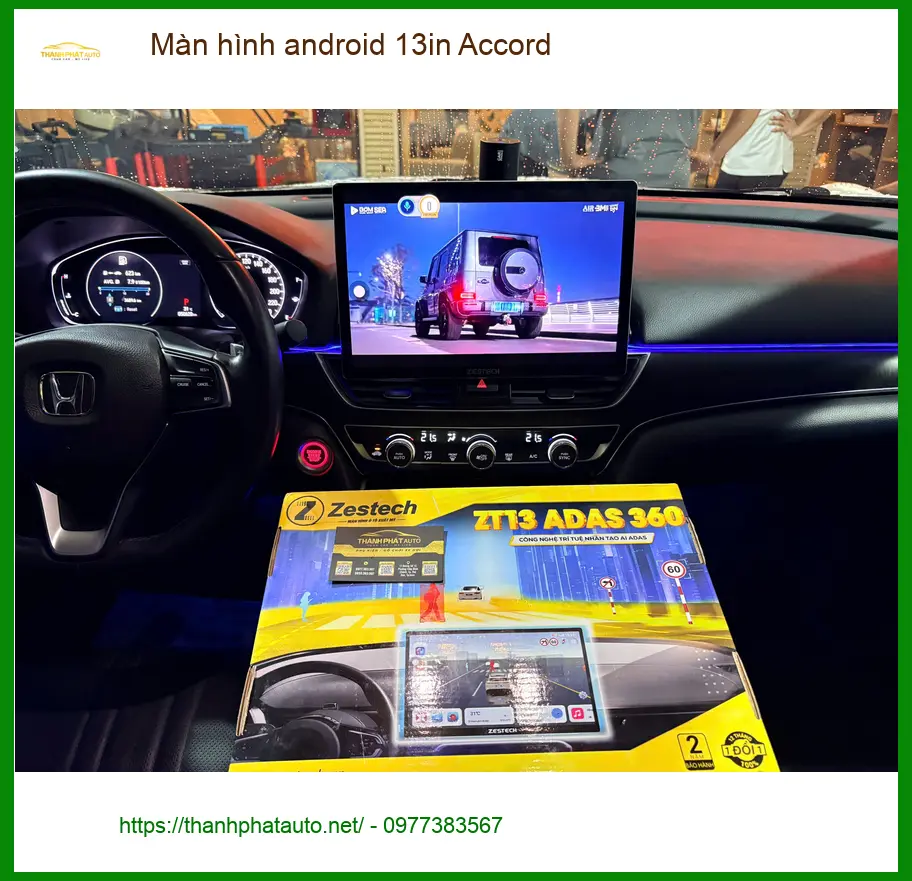 Anh Tấn lắp Màn hình Android 13in Accord tại Quận 9 tiện ích giải trí ảnh thực tế 4
