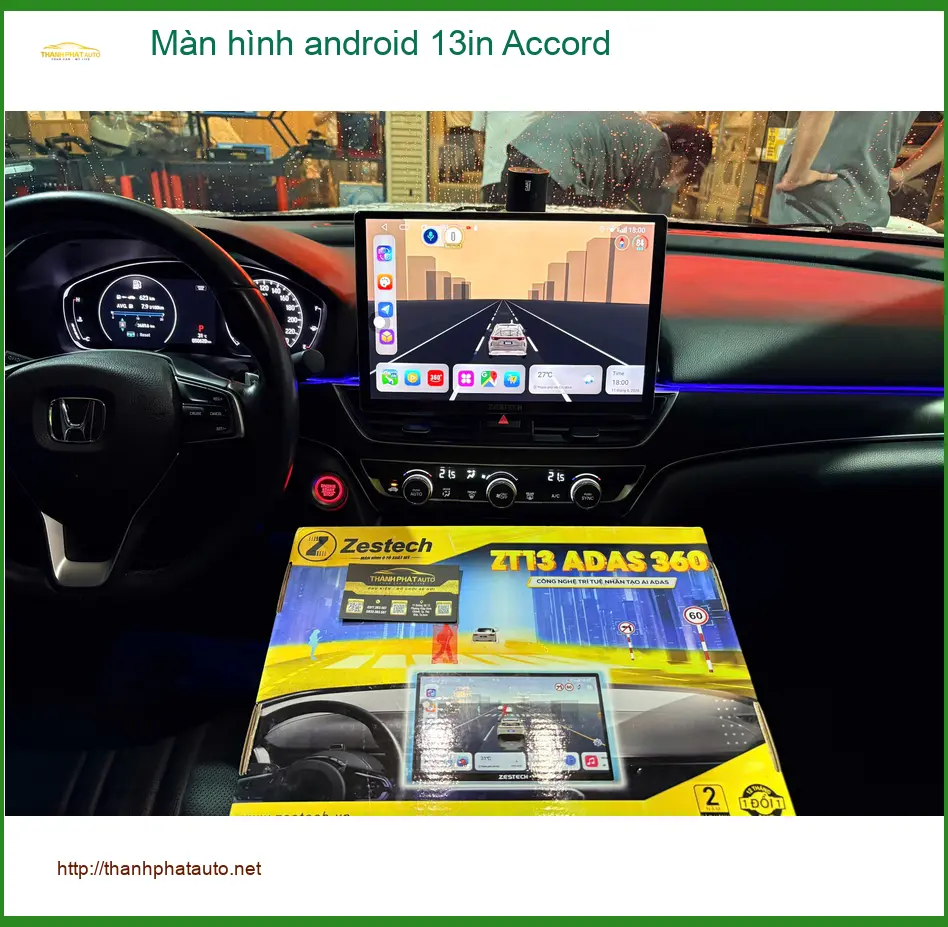 Anh Tấn lắp Màn hình Android 13in Accord tại Quận 9 tiện ích giải trí ảnh thực tế 5