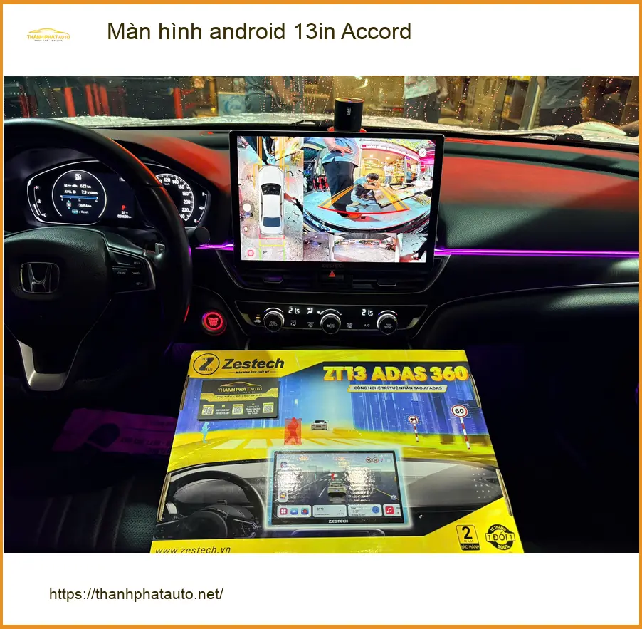 Anh Minh nâng cấp màn hình android 13in Accord ở Quận 10, lái xe thông minh hơn. ảnh thực tế 5