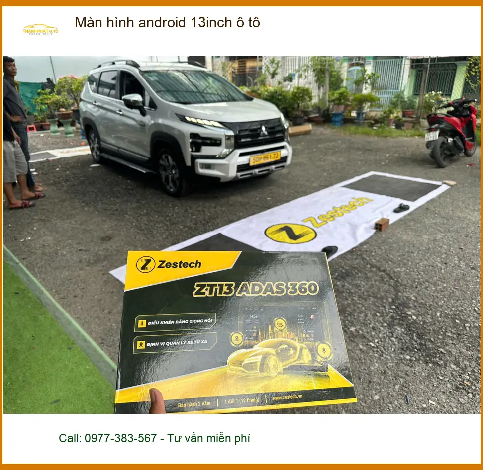 Chú Dũng lắp màn hình Android 13inch ô tô Hyundai Accent tại Tân Bình vì màn zin nhỏ