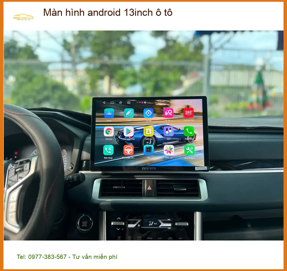 Chú Dũng lắp màn hình Android 13inch ô tô Hyundai Accent tại Tân Bình vì màn zin nhỏ ảnh thực tế 3