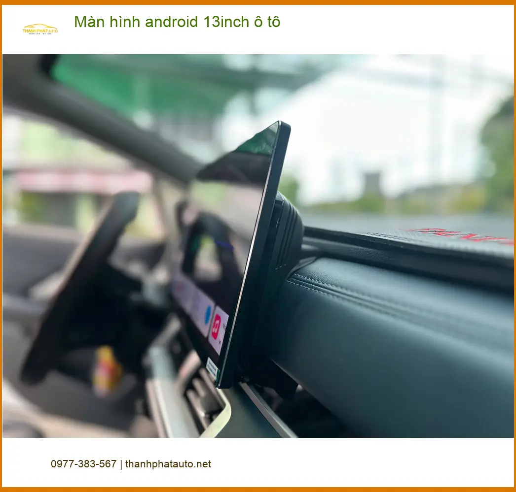 Chú Dũng lắp màn hình Android 13inch ô tô Hyundai Accent tại Tân Bình vì màn zin nhỏ ảnh thực tế 4