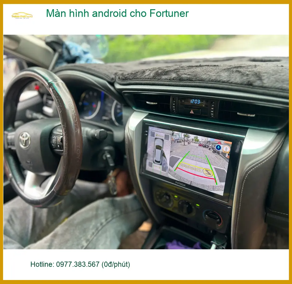 Anh Khải lắp màn hình Android cho Fortuner tại Quận 8 để tối ưu hành trình ảnh thực tế 4