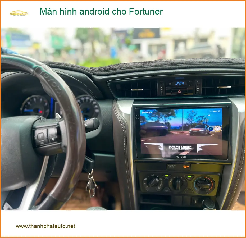 Anh Khải lắp màn hình Android cho Fortuner tại Quận 8 để tối ưu hành trình ảnh thực tế 5