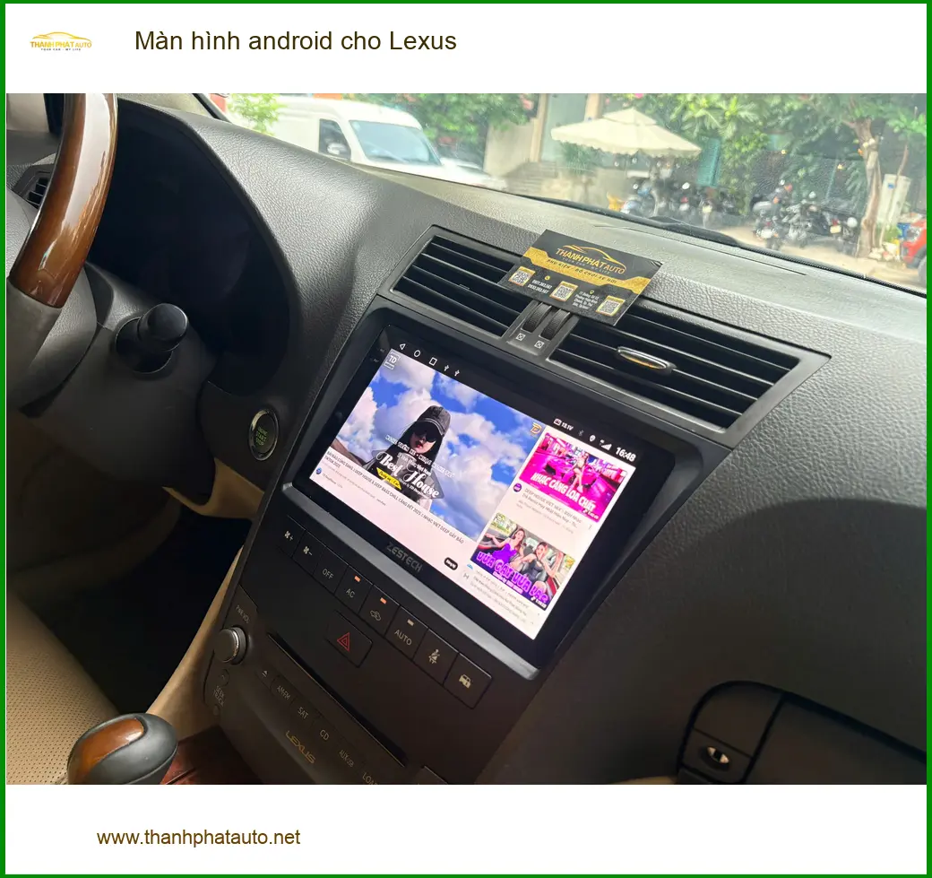 Anh Minh lắp màn hình Android cho Lexus LX 570 tại Gò Vấp vì màn zin lỗi thời