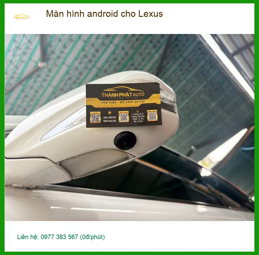 Anh Kiên lắp màn hình Android cho Lexus tại Quận Phú Nhuận để xem giải trí. ảnh thực tế 2