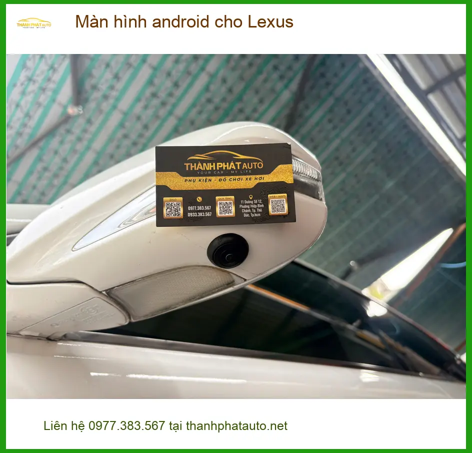 Anh Minh lắp màn hình Android cho Lexus LX 570 tại Gò Vấp vì màn zin lỗi thời ảnh thực tế 3