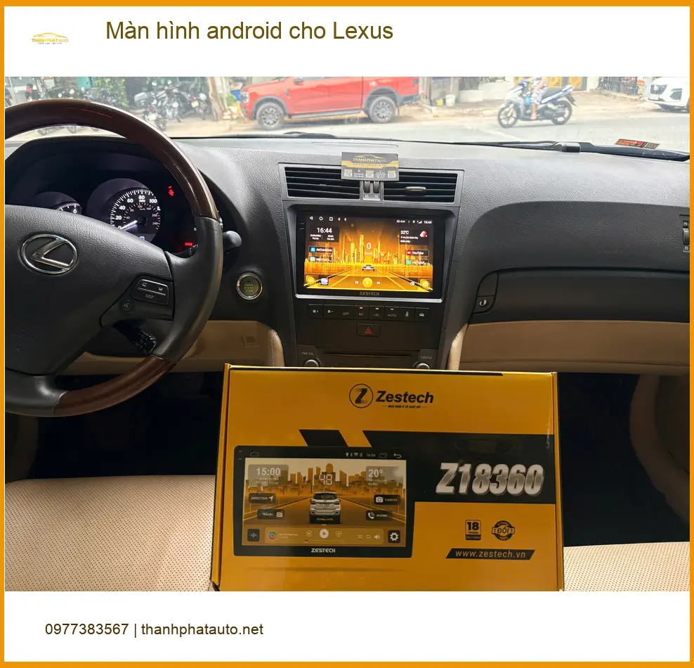 Anh Kiên lắp màn hình Android cho Lexus tại Quận Phú Nhuận để xem giải trí. ảnh thực tế 4
