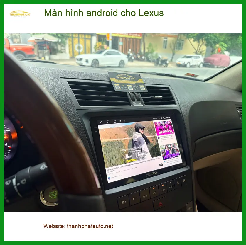 Anh Minh lắp màn hình Android cho Lexus LX 570 tại Gò Vấp vì màn zin lỗi thời ảnh thực tế 5