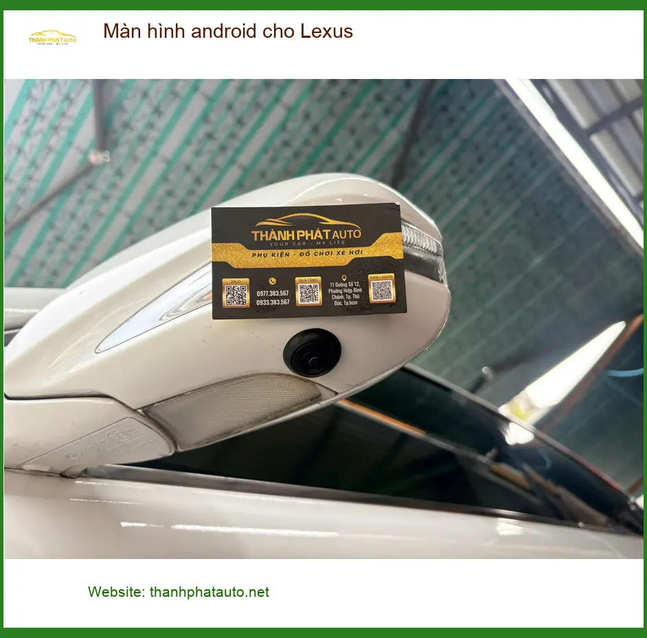 Chú Bách lắp màn hình Android cho Lexus RX350 ở Quận Tân Phú vì màn zin lỗi thời ảnh thực tế 3