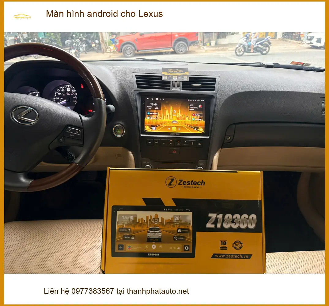 Chị Thư lắp màn hình Android cho Lexus RX350 tại Quận 2 để nâng tầm trải nghiệm