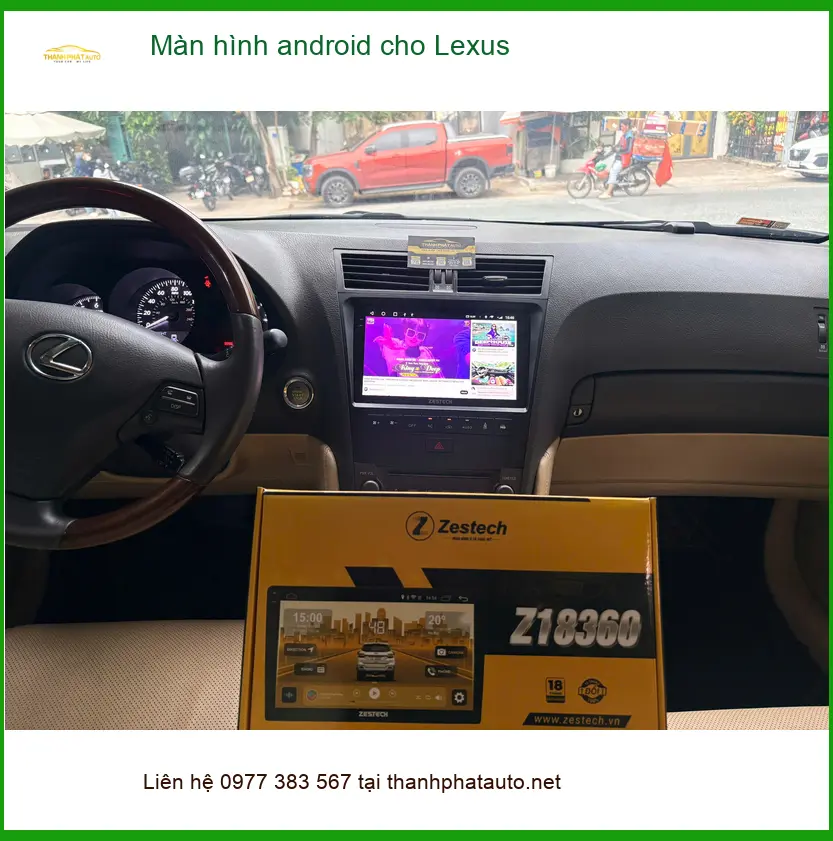 Chị Thư lắp màn hình Android cho Lexus RX350 tại Quận 2 để nâng tầm trải nghiệm ảnh thực tế 2