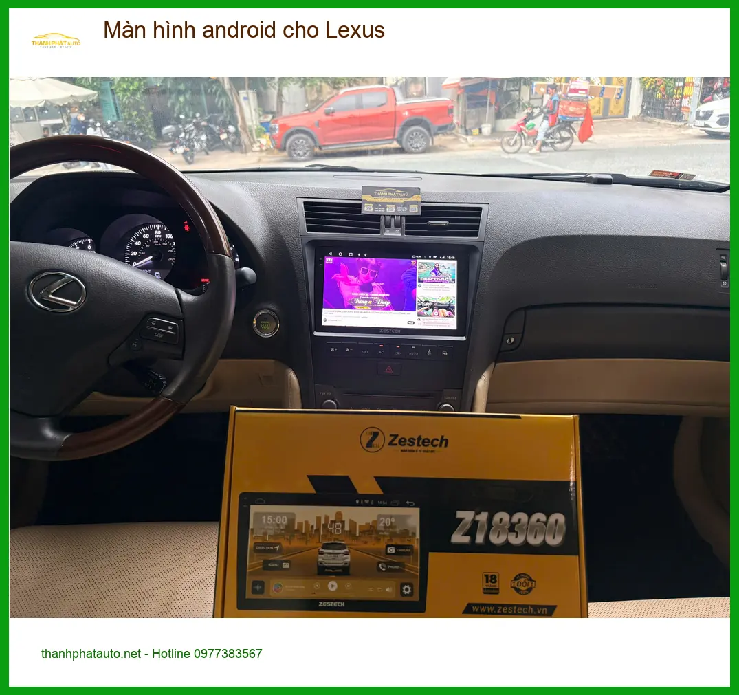 Anh Long lắp màn hình Android chính hãng cho Lexus tại Hóc Môn để có trải nghiệm giải trí tốt hơn ảnh thực tế 3