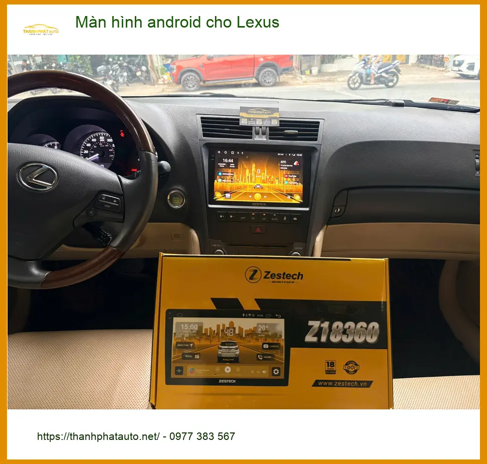 Anh Long lắp màn hình Android chính hãng cho Lexus tại Hóc Môn để có trải nghiệm giải trí tốt hơn ảnh thực tế 4