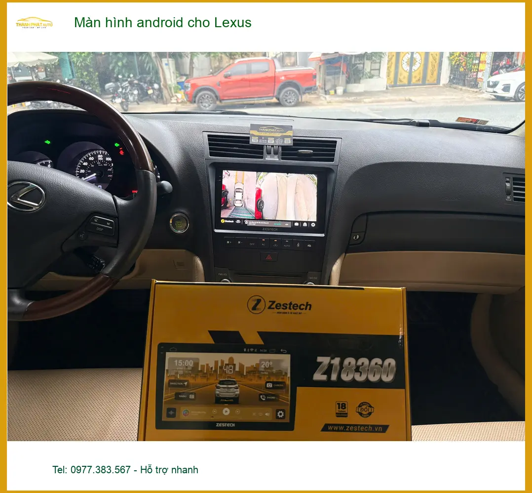 Anh Khải lắp màn hình Android cho Lexus RX350 tại Quận 1 vì màn zin thiếu tính năng giải trí ảnh thực tế 3