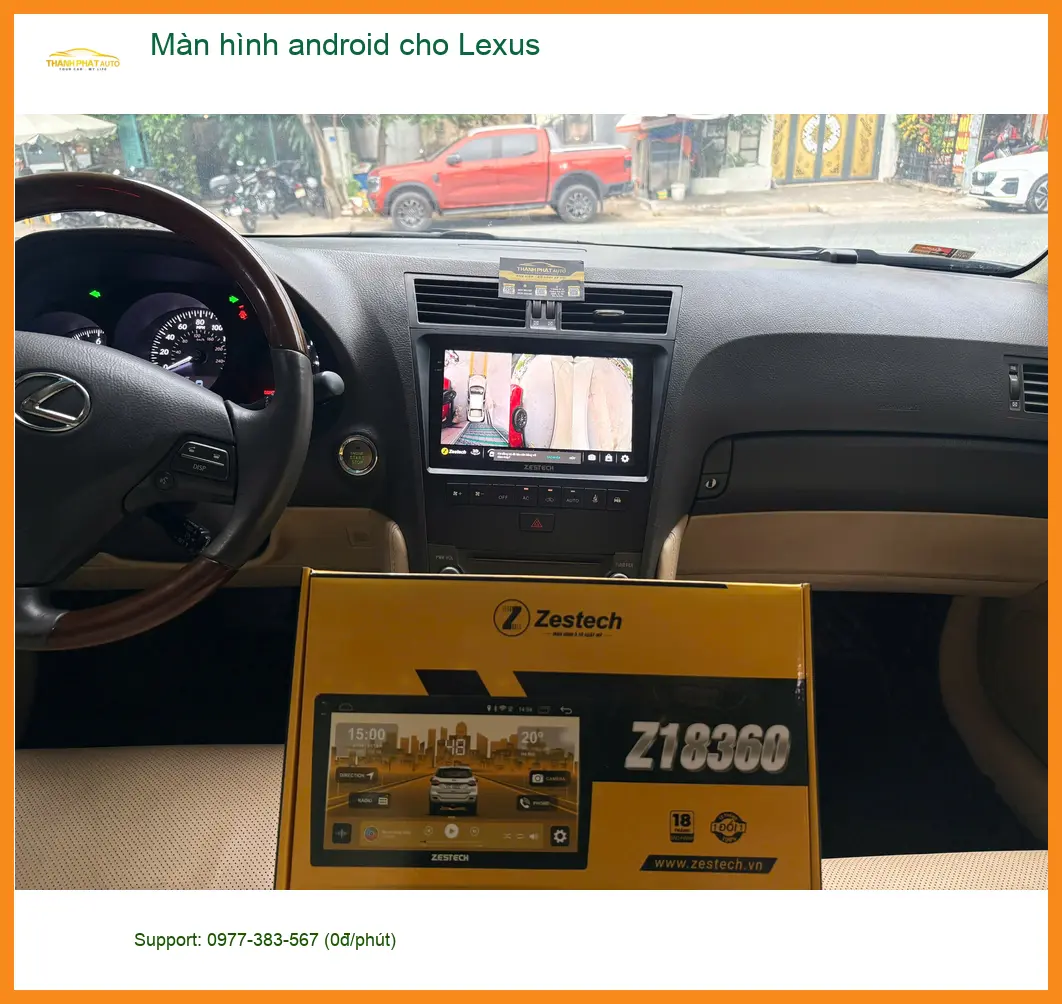 Anh Tấn lắp màn hình Android cho Lexus RX 350 tại Nhà Bè vì màn hình zin đã cũ