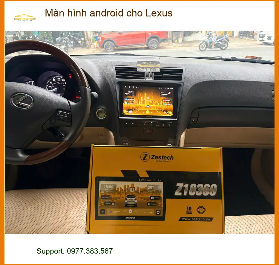 Anh Tấn lắp màn hình Android cho Lexus RX 350 tại Nhà Bè vì màn hình zin đã cũ ảnh thực tế 2