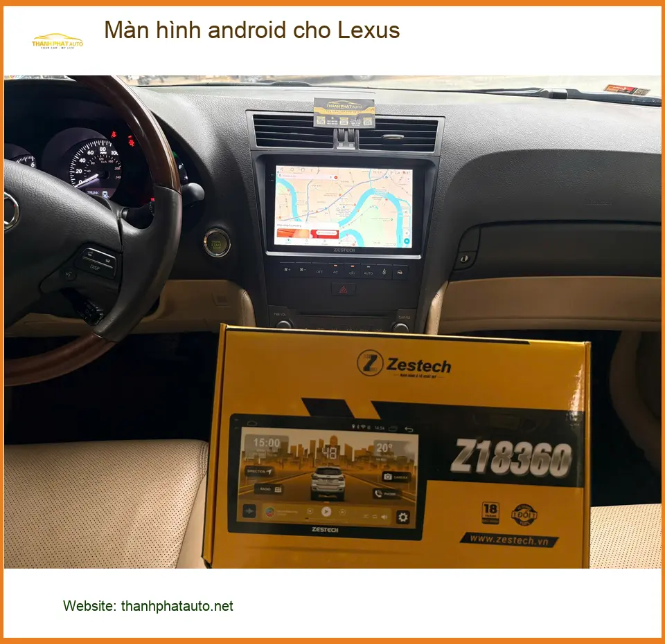 Anh Tấn lắp màn hình Android cho Lexus RX 350 tại Nhà Bè vì màn hình zin đã cũ ảnh thực tế 3