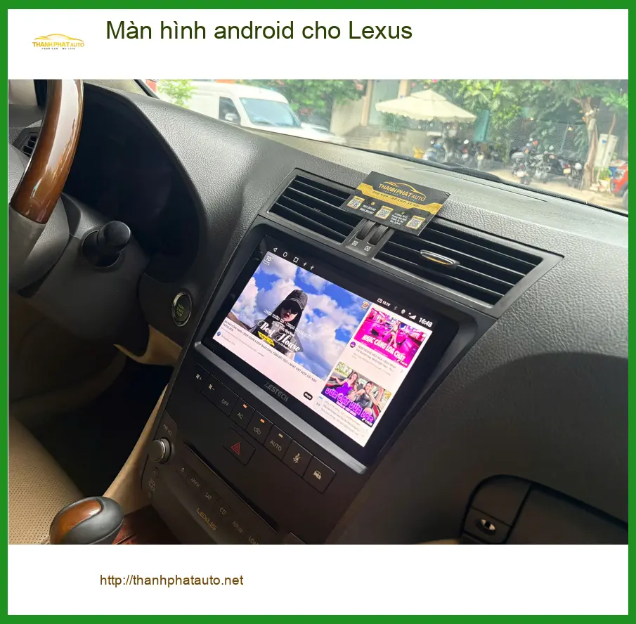 Anh Tấn lắp màn hình Android cho Lexus RX 350 tại Nhà Bè vì màn hình zin đã cũ ảnh thực tế 4