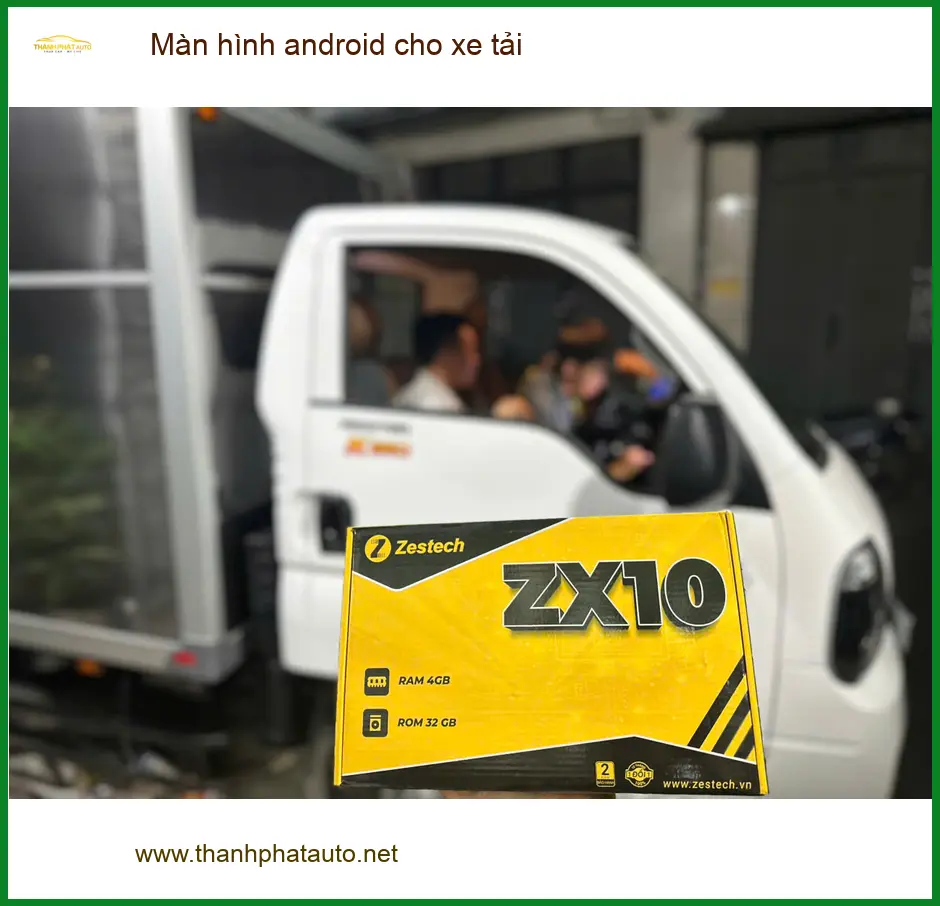 Anh Cường nâng cấp màn hình android cho xe tải Isuzu tại Quận 1 vì màn hình cũ bị đơ