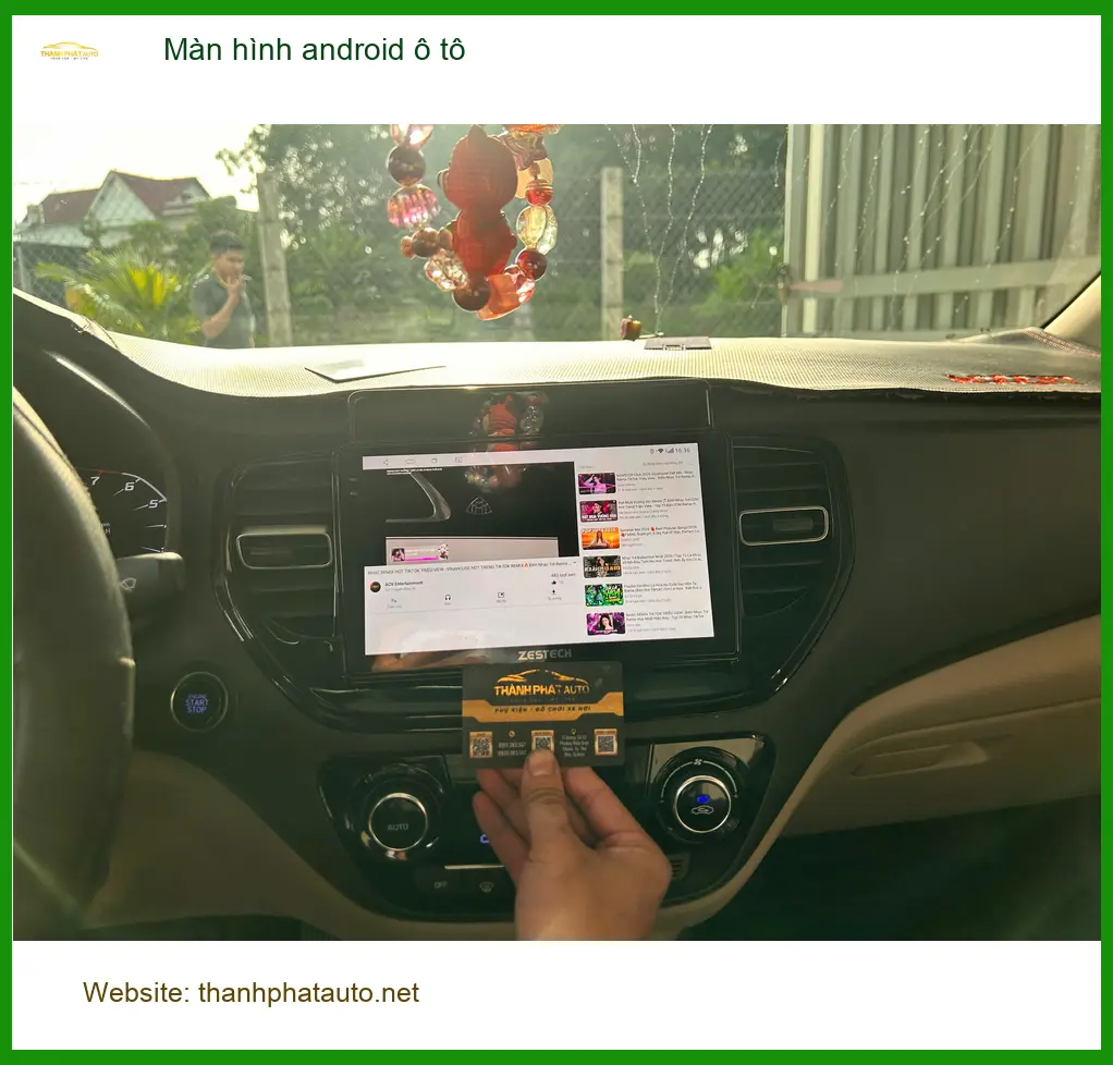 Anh Dũng lắp màn hình Android ô tô Honda CR-V tại Quận Phú Nhuận
