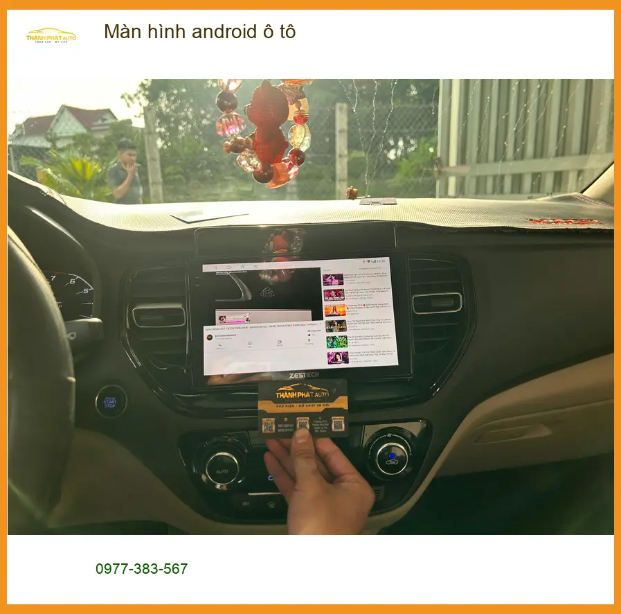Chú Dũng lắp màn hình Android ô tô cho Toyota Camry ở Cần Giờ vì màn zin cũ, khó dùng ảnh thực tế 2