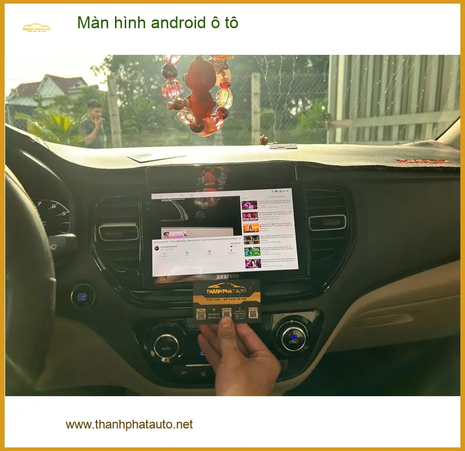 Chị Hương nâng cấp màn hình Android ô tô cho Hyundai Creta ở Quận Bình Thạnh ảnh thực tế 3