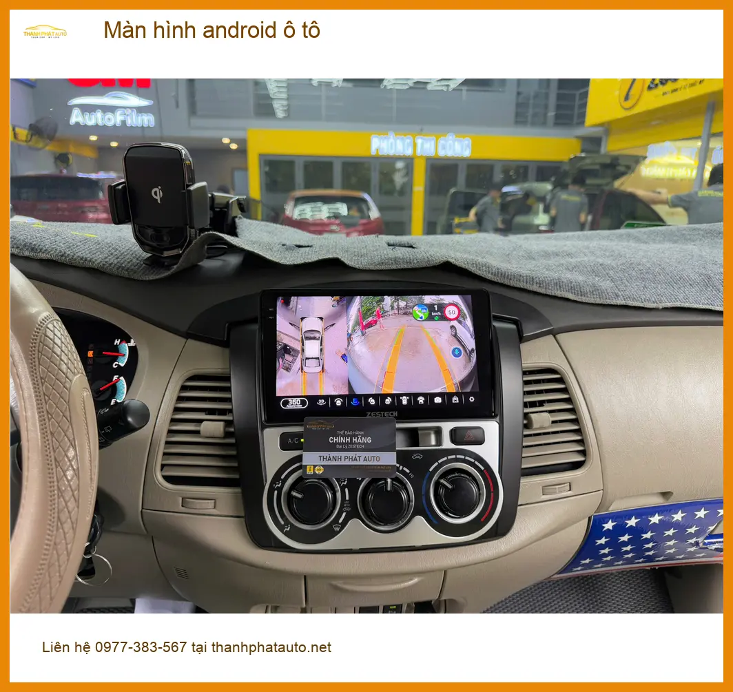 Chú Bình An lắp Màn hình android ô tô cho Hyundai Accent tại Bình Tân ảnh thực tế 3