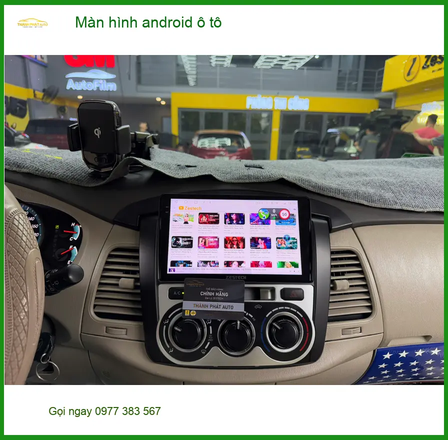 Anh Tấn lắp màn hình android ô tô Toyota Vios tại Quận 10 ảnh thực tế 3